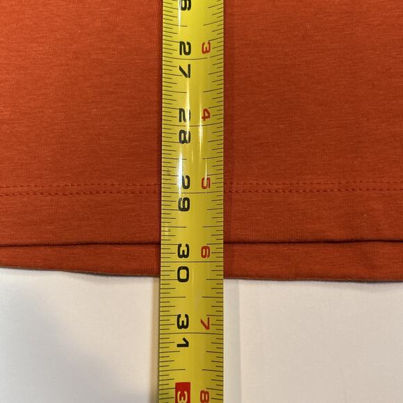 The North Face Men’s Medium T-Shirt Orange NWT Short Sleeve 100% Cotton Box Logo - Picture 11 of 13